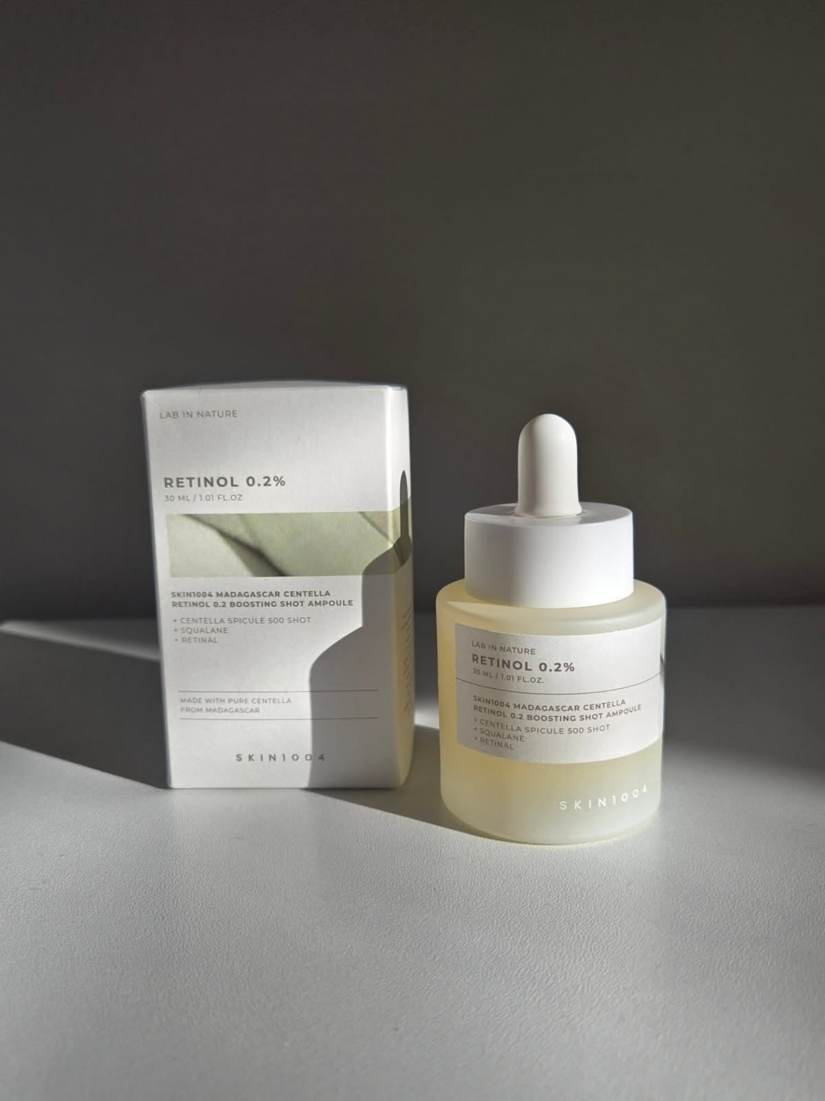 Madagascar Centella Retinol 0.2% Boosting Shot Ampoule .
30ml